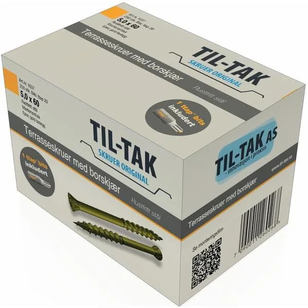 TIL-TAK TERRASSESKRUE 5X60MM