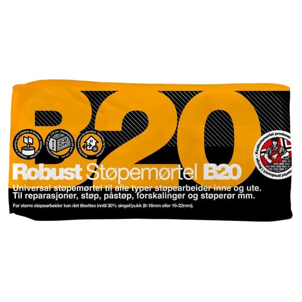ROBUST STØPEMØRTEL B20 20KG