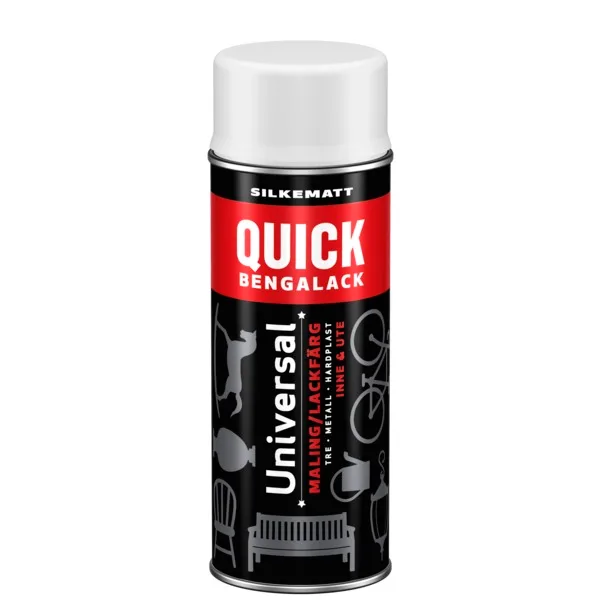 QUICK SPRAY HVIT SILKEMATT