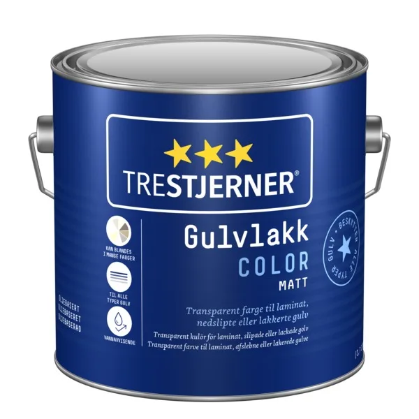 TRESTJERNER GULVLAK COLOR 2,7L