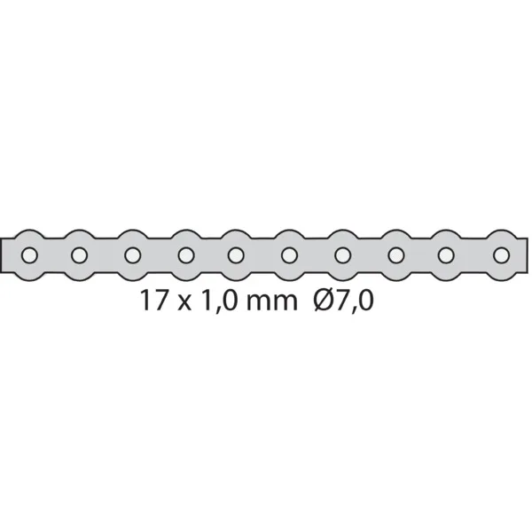 PROFILBÅND 17X1,0/7,0 HULL 10M