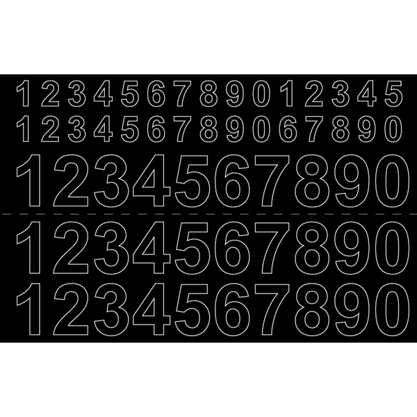 TALL 0-9 X 3 VINYL 13/26MM SVA