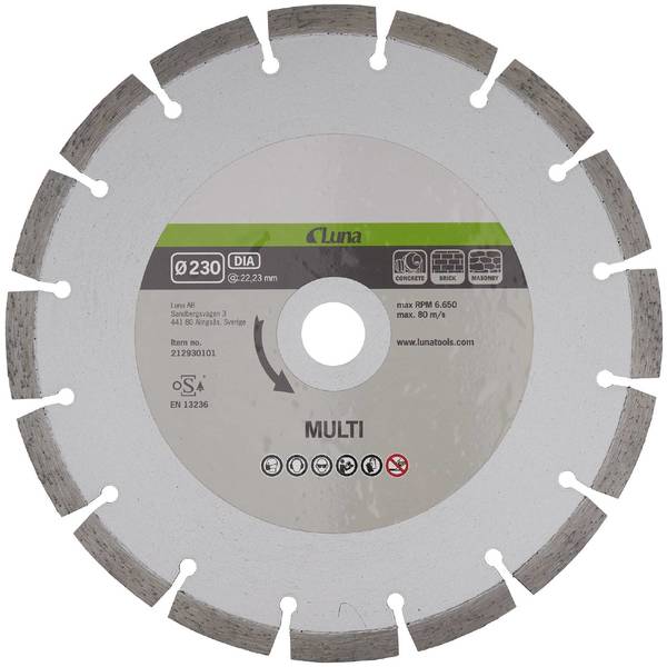 DIAMANTBLAD ALLE MATR 230X2,2X