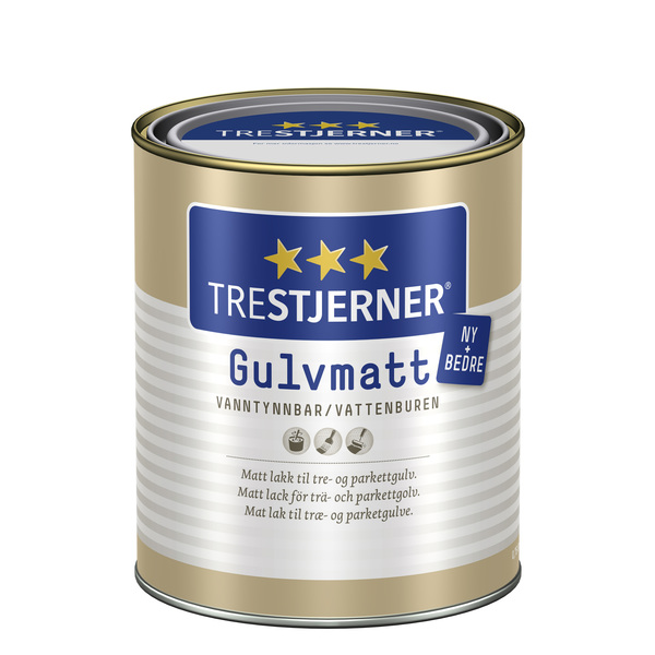 TRESTJERNER GULVMATT 0,75L