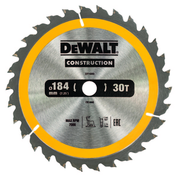 SAGBLAD 184X16X30T DT1940 DEWA
