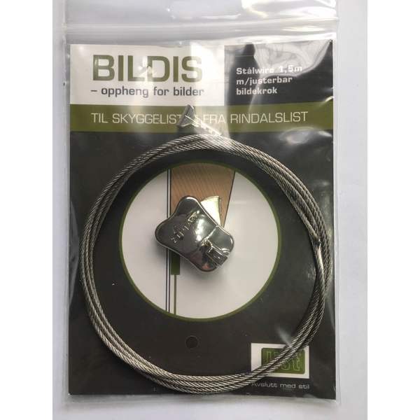 OPPHENG BILDIS STÅLWIRE 1,5M