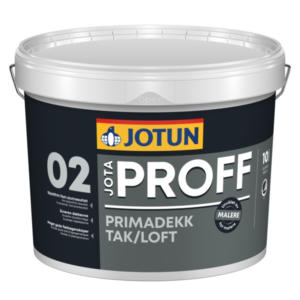 JOTAPROFF PRIMADEKK HVIT-B 9L