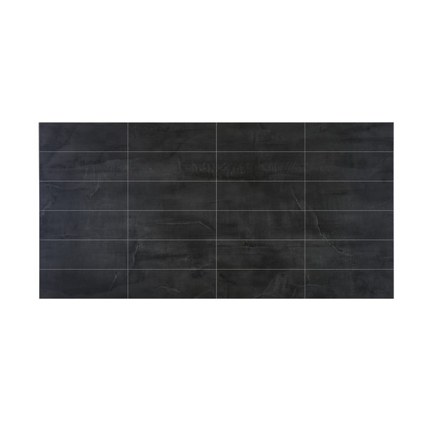 KJØKKENPLATE SORT KALK 10X30